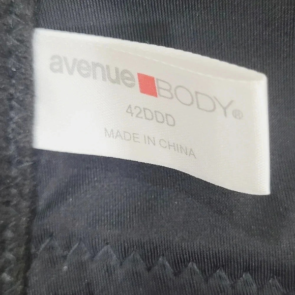 Avenue Body Contour Molded Cup Underwire Bra 42DDD Black Excel - Picture 5 of 9